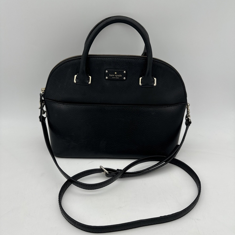 Kate Spade Mini Carli Grove Street Satchel Black Leather Crossbody